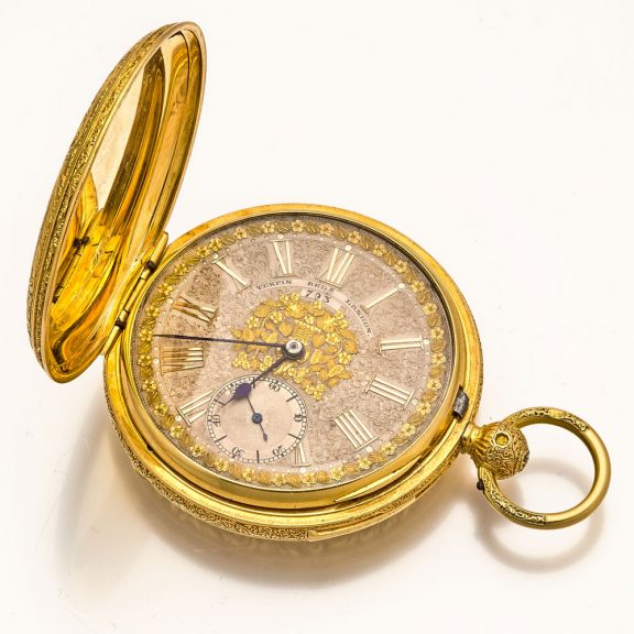Heavy Enlish 18 carat gold duplex minute repeater Circa 1863 Heavy Enlish 18 carat gold duplex minute repeater Circa 1863