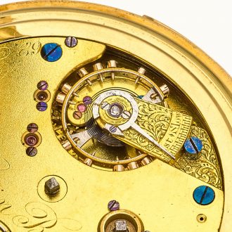 Heavy Enlish 18 carat gold duplex minute repeater Circa 1863