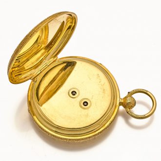 Heavy Enlish 18 carat gold duplex minute repeater Circa 1863
