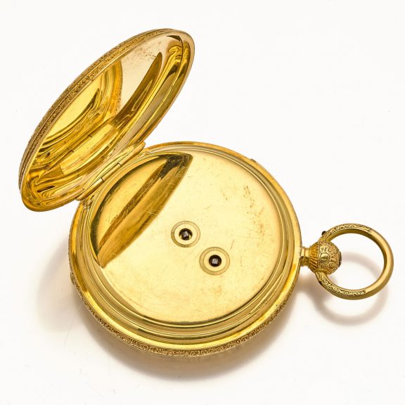Heavy Enlish 18 carat gold duplex minute repeater Circa 1863 Heavy Enlish 18 carat gold duplex minute repeater Circa 1863