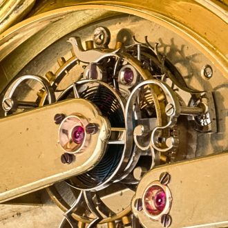 Swiss gold hunting cased one-minute tourbillon watch Circa 1860