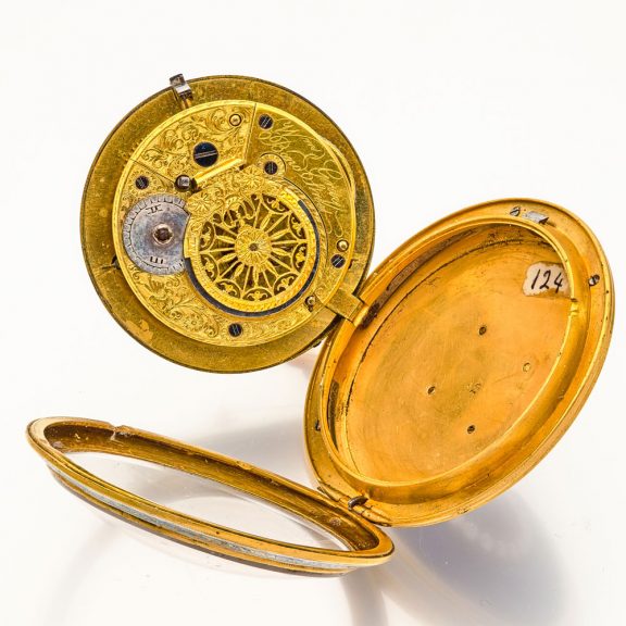 Exquisite English gold and enamel verge pocket watch Circa 1810 Exquisite English gold and enamel verge pocket watch Circa 1810