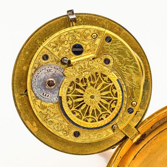 Exquisite English gold and enamel verge pocket watch Circa 1810 Exquisite English gold and enamel verge pocket watch Circa 1810