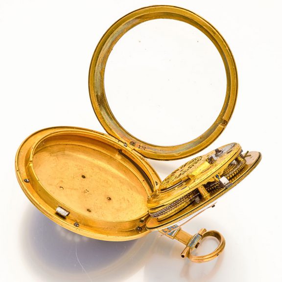 Exquisite English gold and enamel verge pocket watch Circa 1810 Exquisite English gold and enamel verge pocket watch Circa 1810
