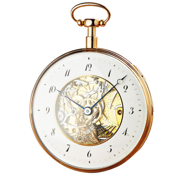 Swiss unique gold watch with musical movement Circa 1830