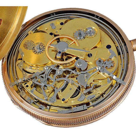 Swiss unique gold watch with musical movement Circa 1830 Swiss unique gold watch with musical movement Circa 1830