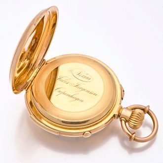 Danish minute repeating split seconds chronograph Circa 1899