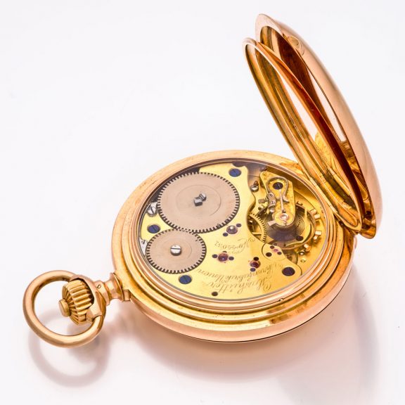 German heavy 18K gold A1 lever with Guillaume balance Circa 1902 German heavy 18K gold A1 lever with Guillaume balance Circa 1902