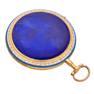 English gold and translucent enamel pocket watch Circa 1790