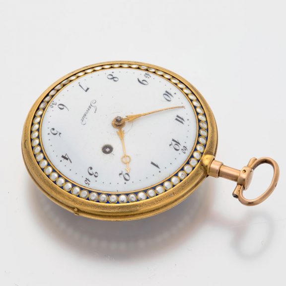 French 18 carat gold watch with beautiful painting Circa 1795 French 18 carat gold watch with beautiful painting Circa 1795