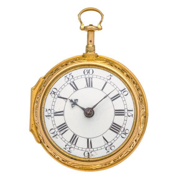 English 22K gold very early five minute repeater watch Circa 1710 English 22K gold very early five minute repeater watch Circa 1710