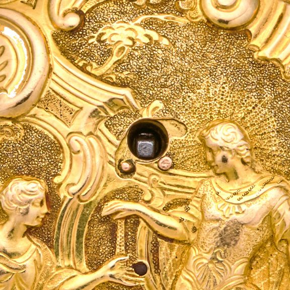 English 22K gold very early five minute repeater watch Circa 1710 English 22K gold very early five minute repeater watch Circa 1710