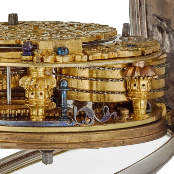 A Dutch verge watch by Hubert with champleve dial Circa 1720 A Dutch verge watch by Hubert with champleve dial Circa 1720