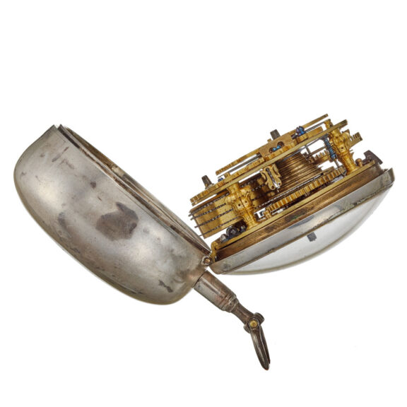 A Dutch verge watch by Hubert with champleve dial Circa 1720 A Dutch verge watch by Hubert with champleve dial Circa 1720