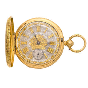 English 18K gold duplex made for the Hispanic market Circa 1864