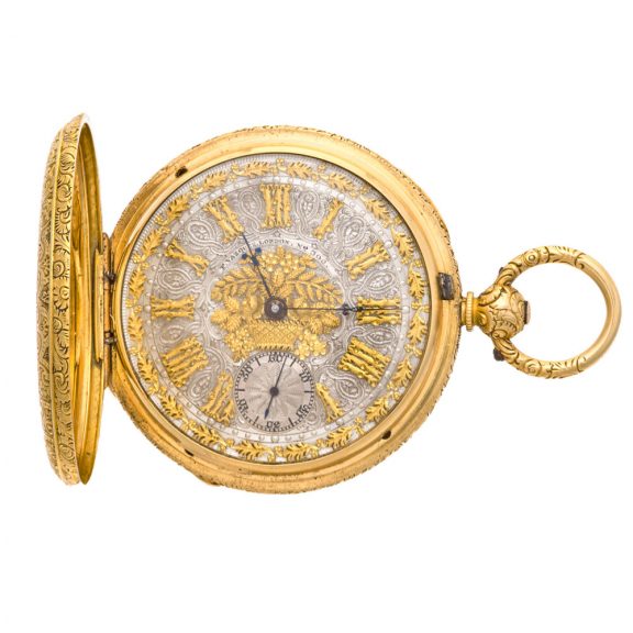English 18K gold duplex made for the Hispanic market Circa 1864 English 18K gold duplex made for the Hispanic market Circa 1864