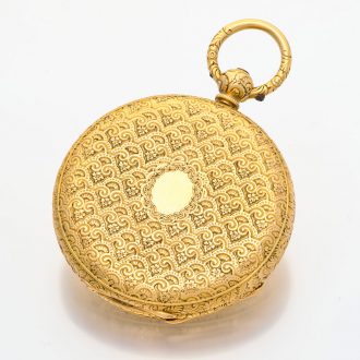 English 18K gold duplex made for the Hispanic market Circa 1864 English 18K gold duplex made for the Hispanic market Circa 1864
