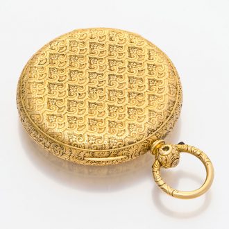 English 18K gold duplex made for the Hispanic market Circa 1864 English 18K gold duplex made for the Hispanic market Circa 1864