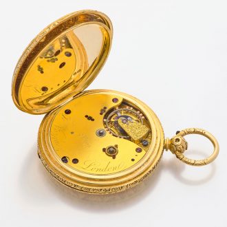 English 18K gold duplex made for the Hispanic market Circa 1864 English 18K gold duplex made for the Hispanic market Circa 1864