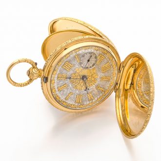 English 18K gold duplex made for the Hispanic market Circa 1864 English 18K gold duplex made for the Hispanic market Circa 1864