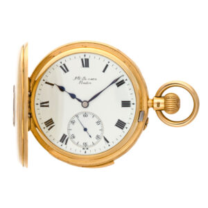 English heavy gold half hunting cased minute repeater Circa 1902