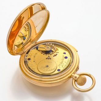 English heavy gold half hunting cased minute repeater Circa 1902