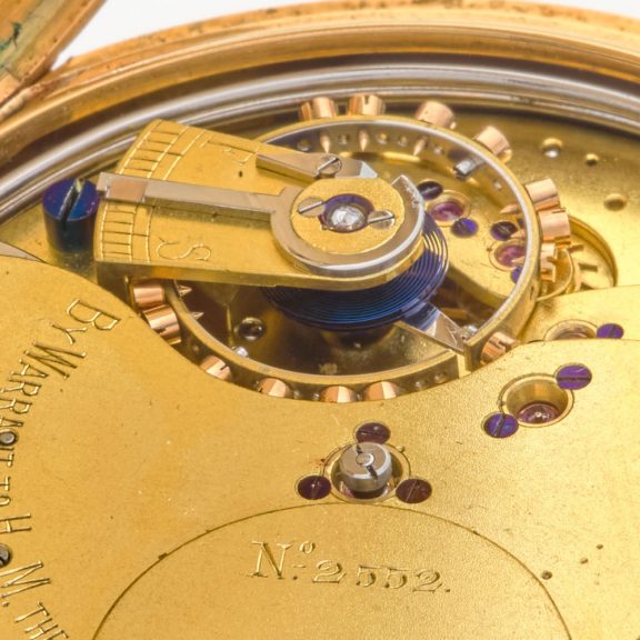 English heavy gold half hunting cased minute repeater Circa 1902 English heavy gold half hunting cased minute repeater Circa 1902