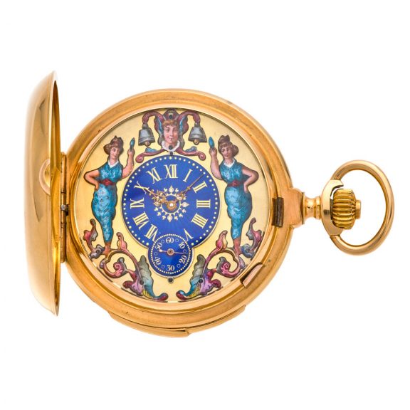 Extremely rare Swiss gold highly complicated watch Circa 1890 Extremely rare Swiss gold highly complicated watch Circa 1890