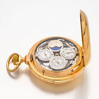 Extremely rare Swiss gold highly complicated watch Circa 1890