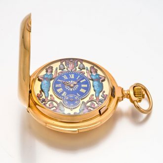 Extremely rare Swiss gold highly complicated watch Circa 1890
