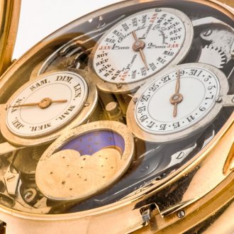 Extremely rare Swiss gold highly complicated watch Circa 1890