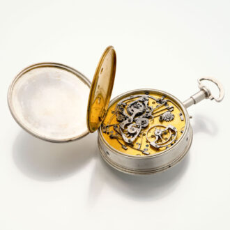 Unique extraordinary silver Swiss complicated watch Circa 1850
