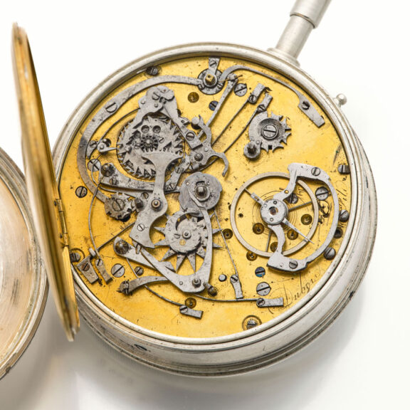 Unique extraordinary silver Swiss complicated watch Circa 1850 Unique extraordinary silver Swiss complicated watch Circa 1850