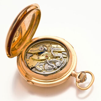 Swiss gold complicated repeating chronograph watch Circa 1900
