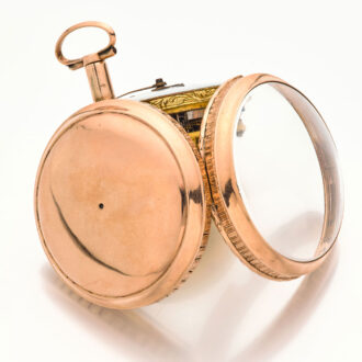 French gold quarter repeating verge pocket watch Circa 1790