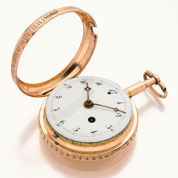 French gold quarter repeating verge pocket watch Circa 1790 French gold quarter repeating verge pocket watch Circa 1790