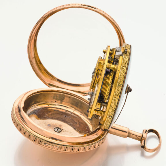 French gold quarter repeating verge pocket watch Circa 1790 French gold quarter repeating verge pocket watch Circa 1790
