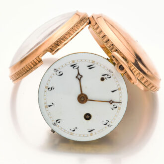 French gold quarter repeating verge pocket watch Circa 1790