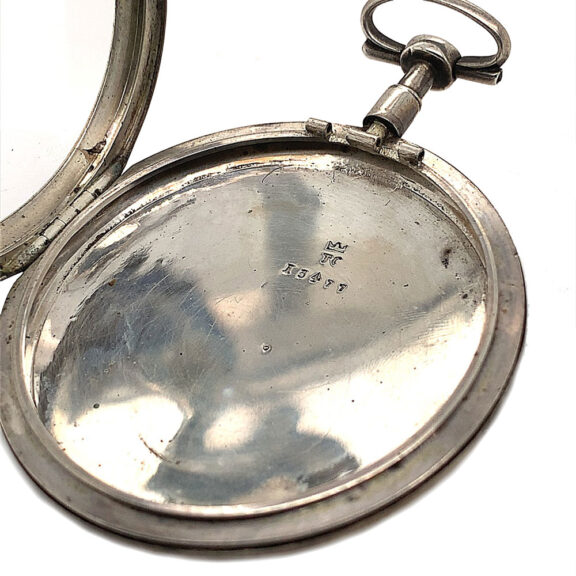 Swiss silver pocket watch with a French tide display Circa 1810 Swiss silver pocket watch with a French tide display Circa 1810