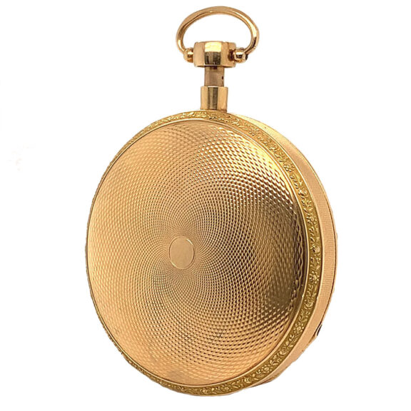 Swiss 18K gold quarter repeating Geneva pocket watch Circa 1820 Swiss 18K gold quarter repeating Geneva pocket watch Circa 1820
