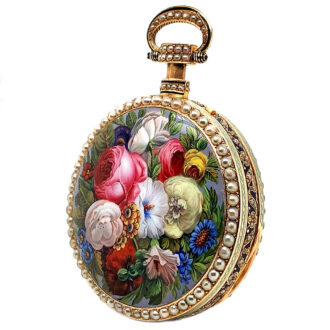 Exceptional Swiss gold quarter repeating automaton Circa 1820