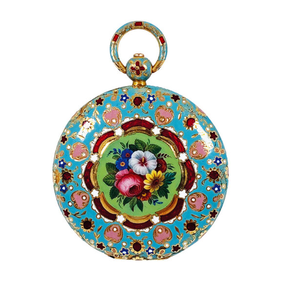 French gold and enamel watch for the Chinese market Circa 1830 French gold and enamel watch for the Chinese market Circa 1830