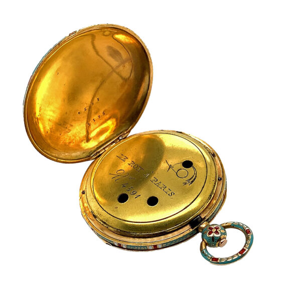 French gold and enamel watch for the Chinese market Circa 1830 French gold and enamel watch for the Chinese market Circa 1830