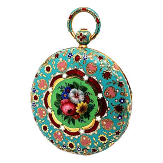 French gold and enamel watch for the Chinese market Circa 1830