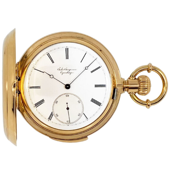 Danish 18K gold minute repeating pocket watch Circa 1894 Danish 18K gold minute repeating pocket watch Circa 1894