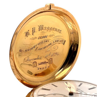 Danish 18K gold minute repeating pocket watch Circa 1894 Danish 18K gold minute repeating pocket watch Circa 1894