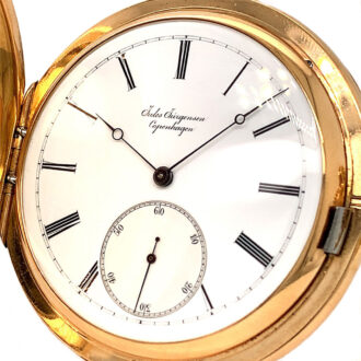 Danish 18K gold minute repeating pocket watch Circa 1894 Danish 18K gold minute repeating pocket watch Circa 1894