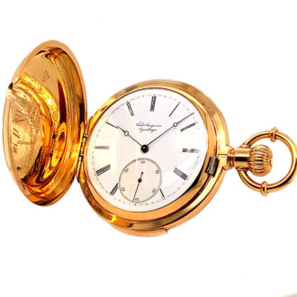 Danish 18K gold minute repeating pocket watch Circa 1894 Danish 18K gold minute repeating pocket watch Circa 1894
