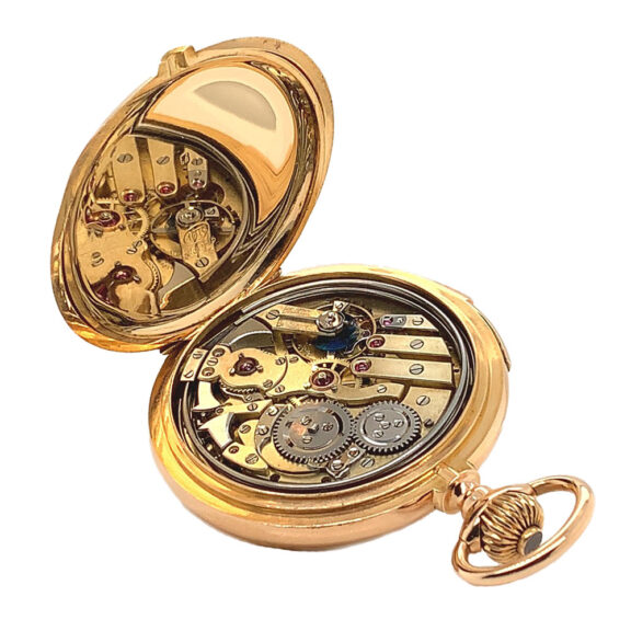 Swiss gold minute repeating carillon pocket watch Circa 1900 Swiss gold minute repeating carillon pocket watch Circa 1900