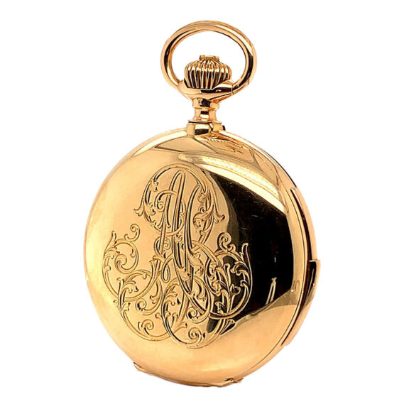 Swiss gold minute repeating carillon pocket watch Circa 1900 Swiss gold minute repeating carillon pocket watch Circa 1900